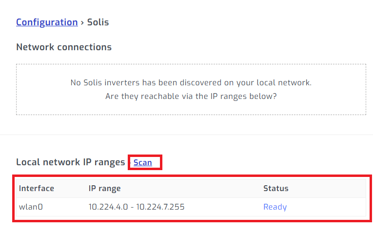 Scan network