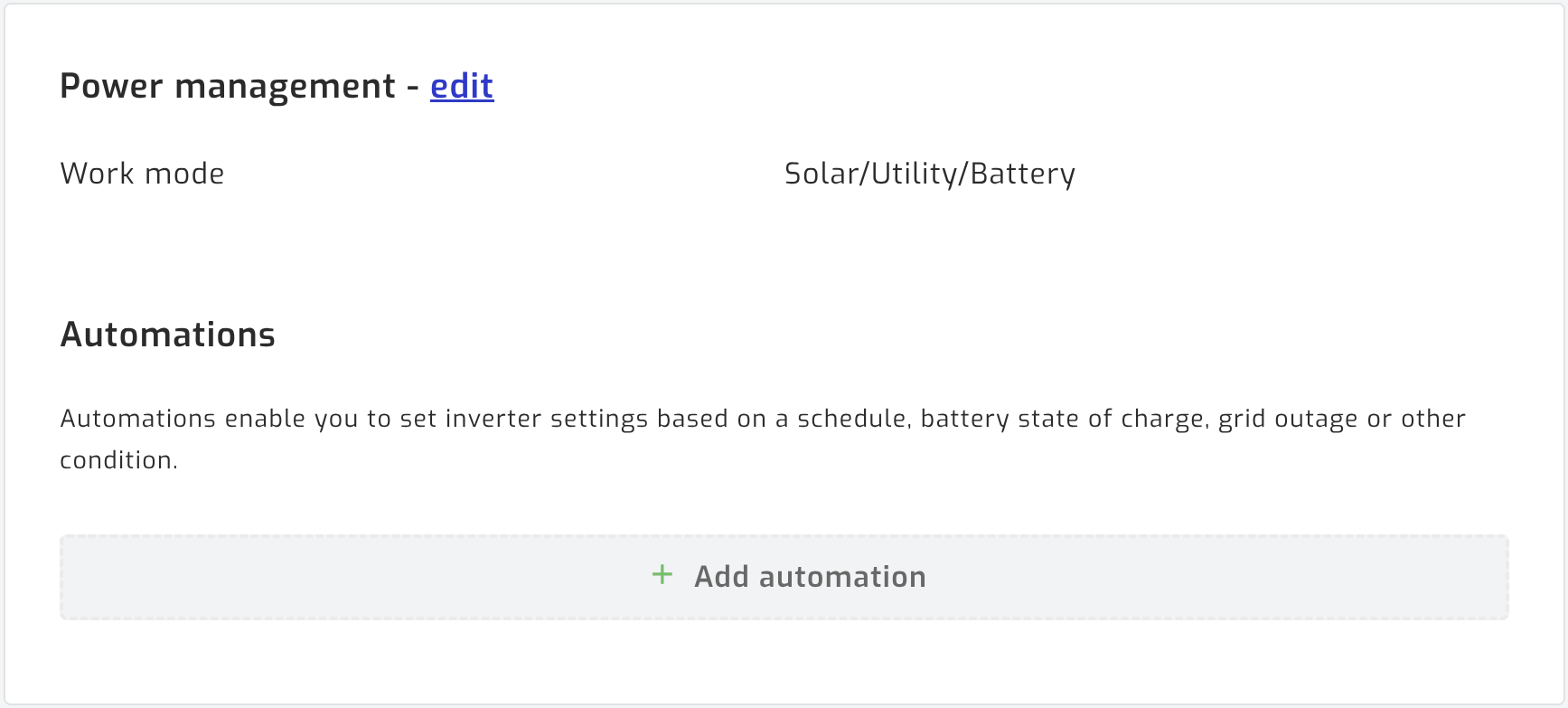 Power management